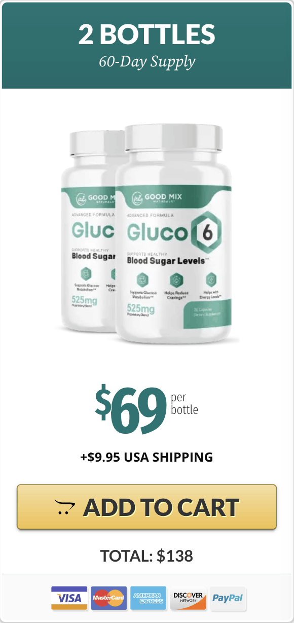 Gluco6 2 Bottles- Add To Cart