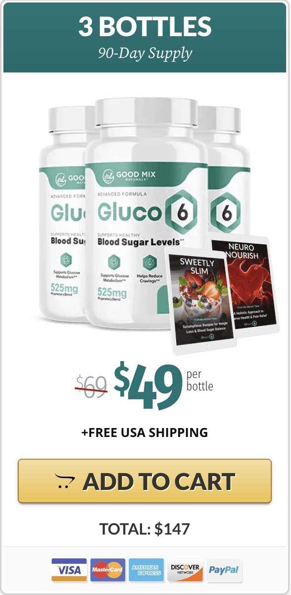 Gluco6 3 bottle- Add To Cart